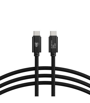 TETHER USB-C A USB-C - CABLE 1,2M NEGRO