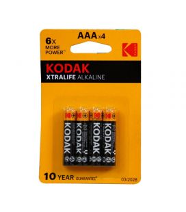 KODAK PILE ALCALINE AAA LR03 CONFEZIONE DA 4