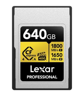 LEXAR SPEICHERKARTE GOLD CFEXPRESS 4.0 TYPE A 640GB