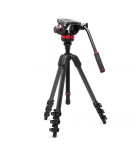 MANFROTTO KIT VIDÉO MVH502AH -055 4 SECTIONS CARBONE