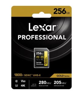 LEXAR MEMORY CARD 256GB SDXC V60 1800X UHS-II 280MB/S
