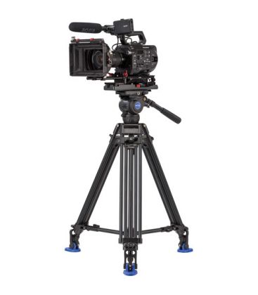 KIT TRÉPIED VIDÉO À DOUBLE TUBE EN ALUMINIUM BV8 BENRO