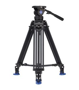 BENRO TRIPODE KIT VIDEO DOBLE TUBO ALUMINIO BV10