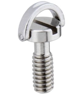 KS-184 STAINLESS STEEL FLAT HEAD SHAFT D RING 1/4" SCREWS(21MM)