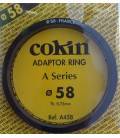 COKIN ANILLA ADAPTADOR SERIE A DE 58 MM.